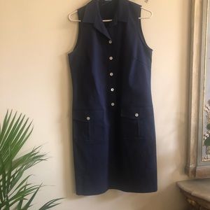 J Mclaughlin Navy Blue Sleeveless Dress